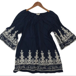 WS639 Indigo Soul Boho Chic Gypsy Hipster Top M